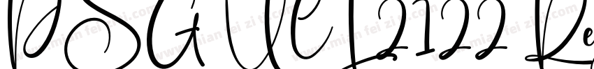 PSG UCL 2122 Regular字体转换